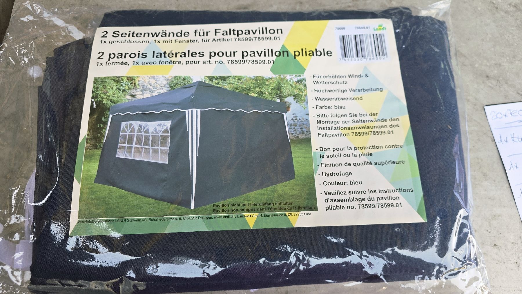 Tende & Padiglioni: Faltpavillon Seitenwände, 2 Stk., Neu – Nuovo e nell'imballaggio originale da Dussnang venduto da Priska2285 2