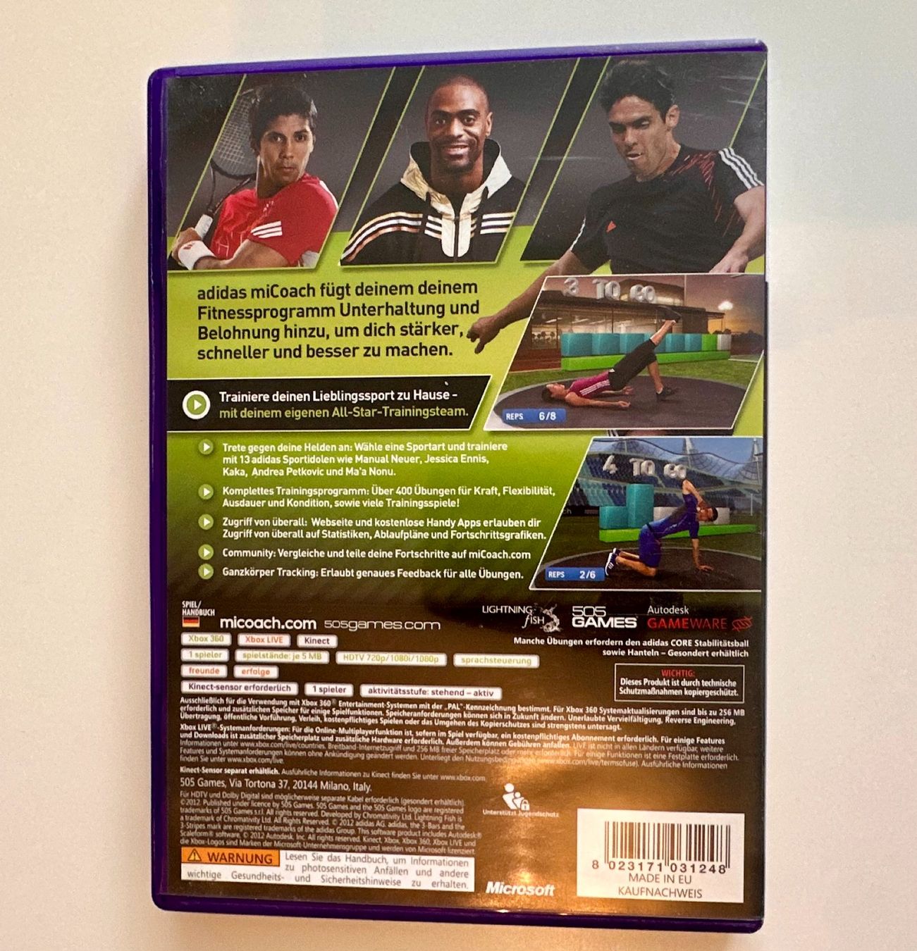 Microsoft Giochi: Micoach, Xbox 360 Kinect – Usato da Couvet venduto da Aura_aura 2