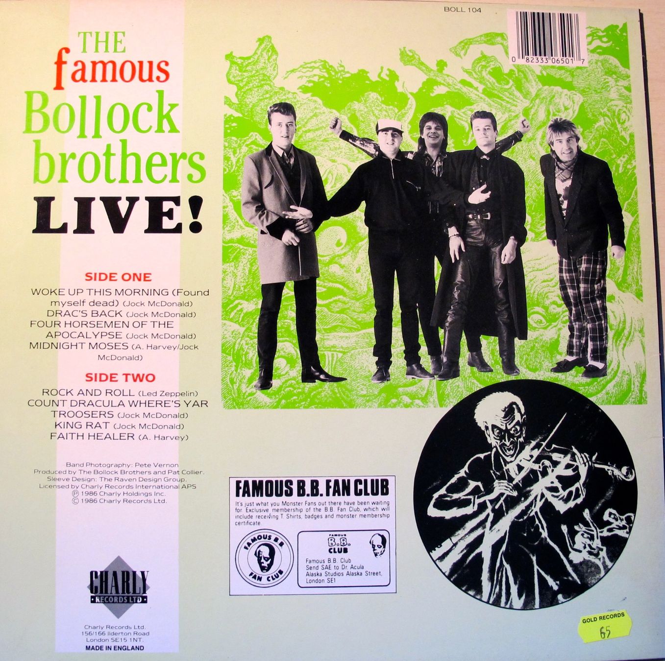 Dischi in vinile: Bollock Brothers - Live! – Usato da Bern venduto da hippoism 1