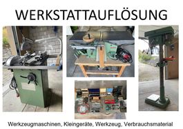 Werkstatt Säulenbohrmasch. / Inca Kreissäge u. Hobelmaschine