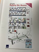 SAS 737-600 Safety Card 