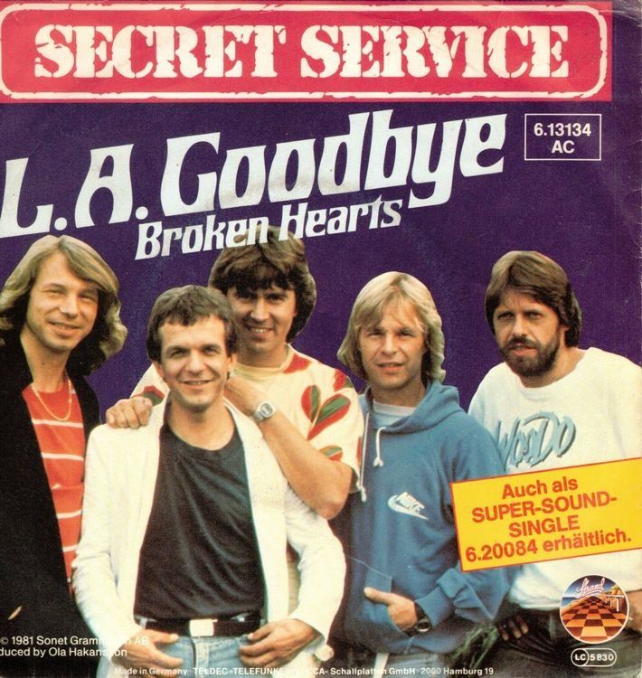 Dischi in vinile: Secret Service  --  L.A.  Goodbye  Single7 – Usato da Rheinau venduto da thespecials