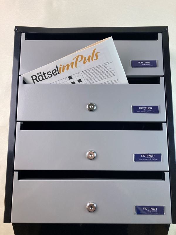 Sonstiges für Haushalt & Wohnen: ROTTNER | Briefkastenanlage | Schwarz/Grau – Neu (gemäss Beschreibung) aus Wittenbach von Restwert_St-Gallen 5