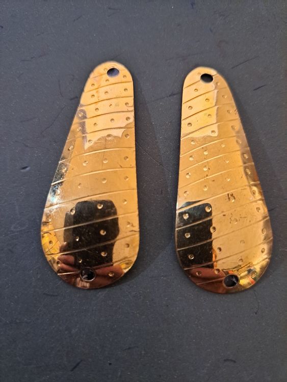 BOÎTE DE 8 cuillères à punch ou mazagran vintage Métal doré & boules de
