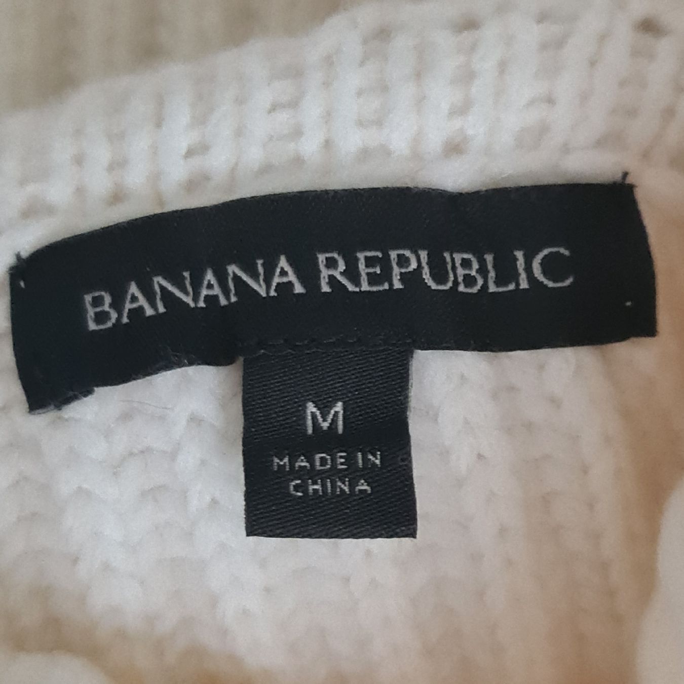 Banana Republic Pullover & Sweatshirts: Pull col roulé en maille torsadée - Blanc cassé - Taille M – Neu (gemäss Beschreibung) aus Renens VD von del_t2kx 5