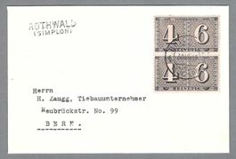BRIEF, 30.IX.1943 (?), STAB-0 ROTHWALD (SIMPLON), LUXUS
