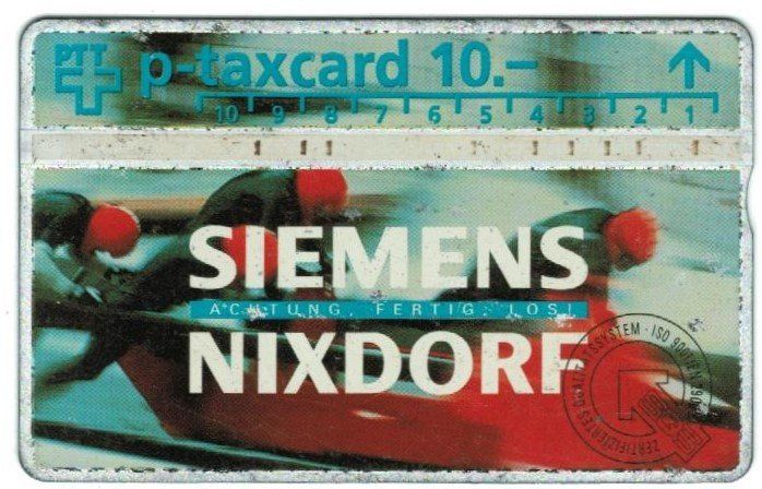 Taxcard 521_07193 Siemens Nixdorf Bob 10 Fr 1.Auflage 600 Ex (D ...