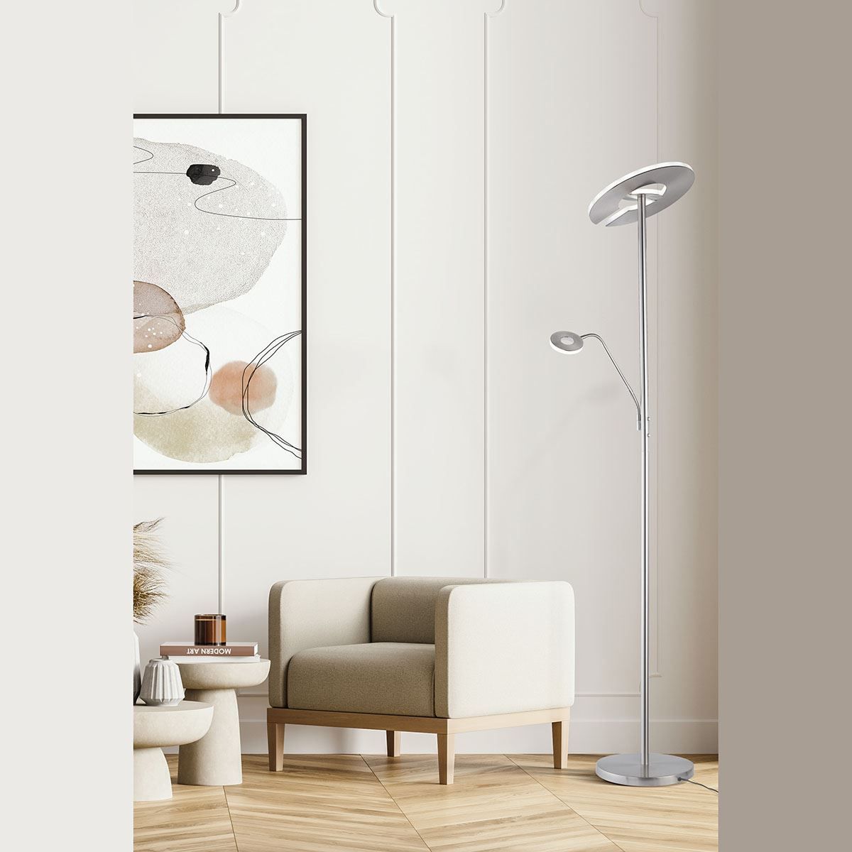 Lampade: LED Stehleuchte, Dimmer, 180 cm Höhe – Nuovo (secondo la descrizione) da Kreuzlingen venduto da Smart-Light 1