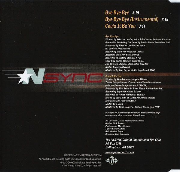 CD: NSync (CD-Single) Bye bye bye – Usato da Zürich venduto da Tarafo5 1