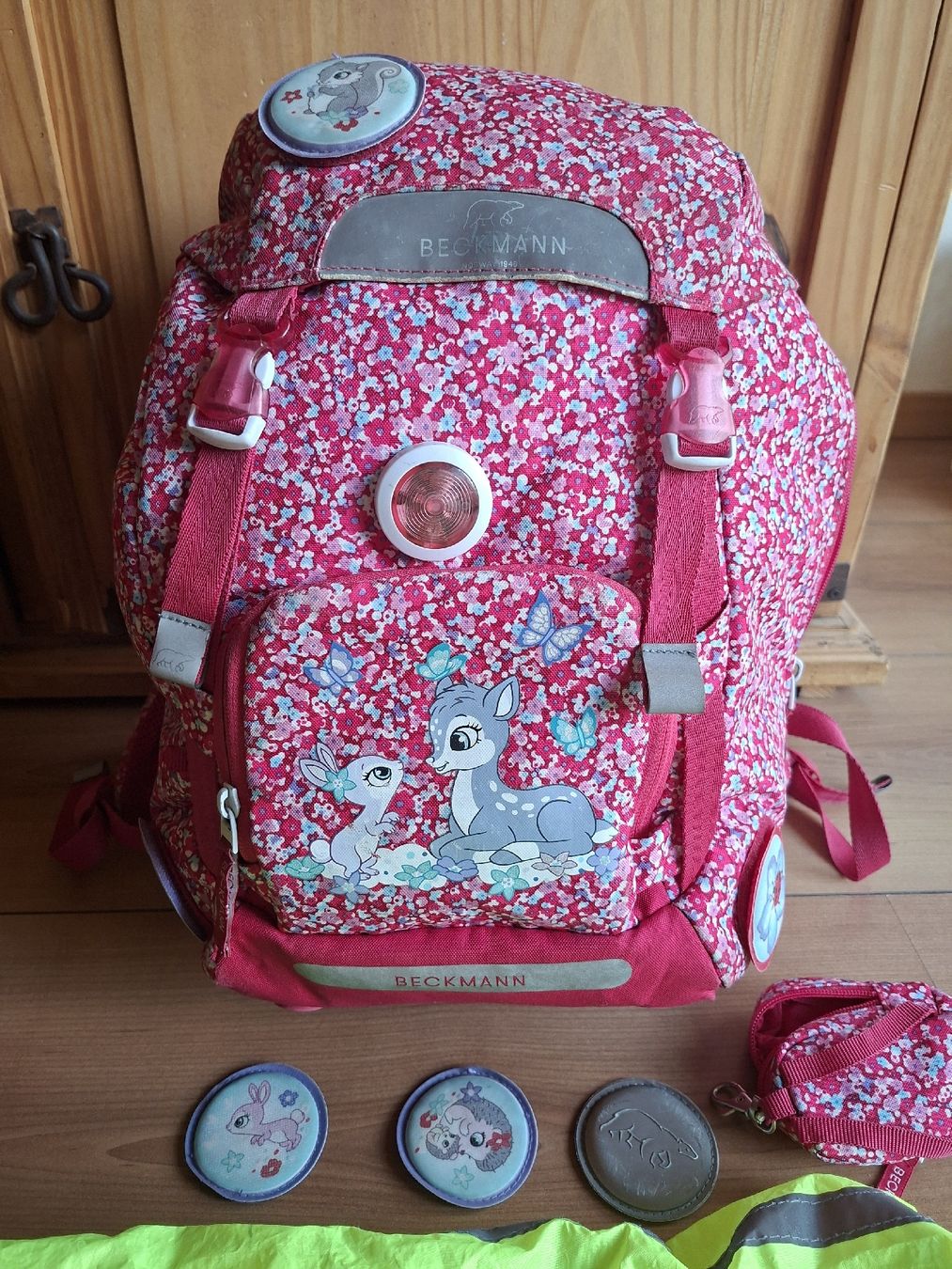 Borse & Zaini: Schulranzen Beckmann pink – Usato da Latterbach venduto da ben_mn6f