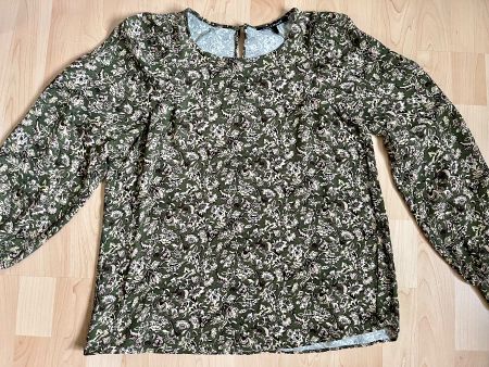 Luisa Cerano: Bluse, Blümchen auf Grün, 38