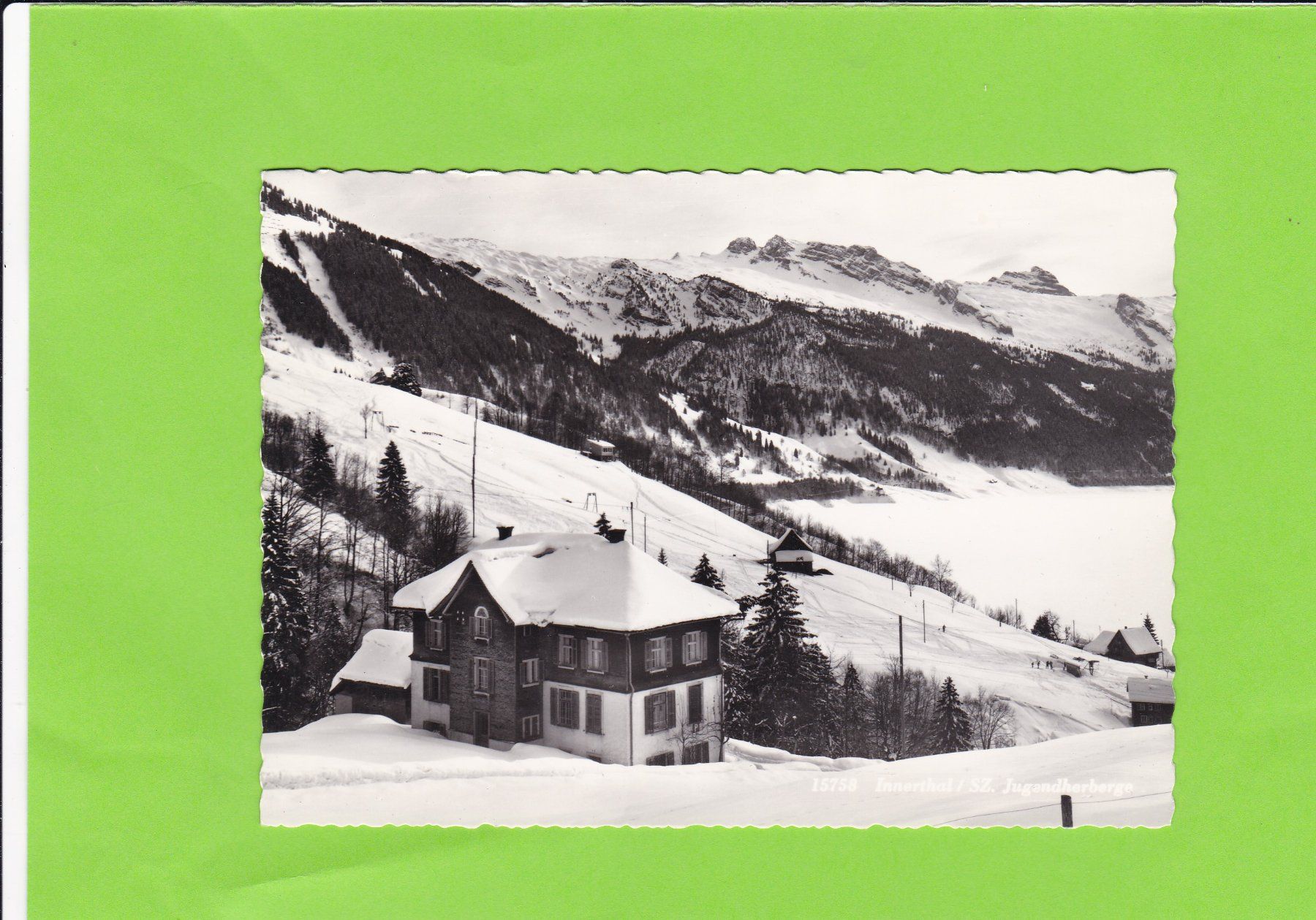 Cartoline postali: Gasthaus Stausee, Innerthal SZ – Usato da St. Peterzell venduto da neckertal
