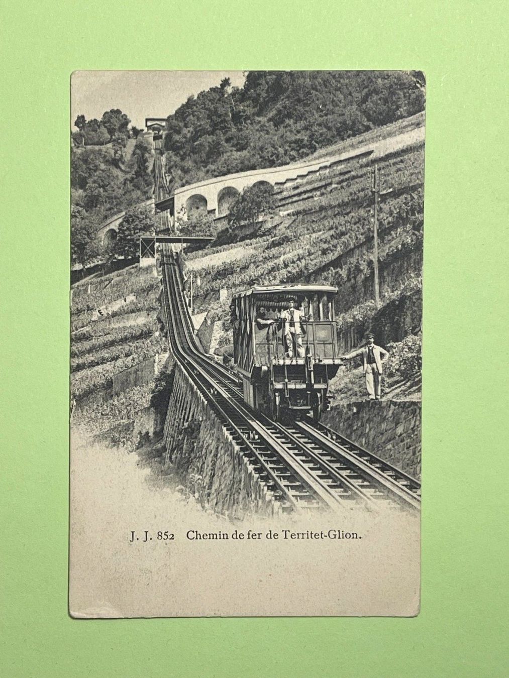 Ansichtskarten: Chemin de fer de Territet-Glion – Gebraucht aus Steg VS von danwer74
