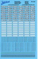 Decals (wasserlösliche Schiebebilder) Siebdruck 1/43