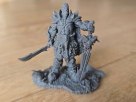 Miniature barbarian 3d printed fantasy board games #4