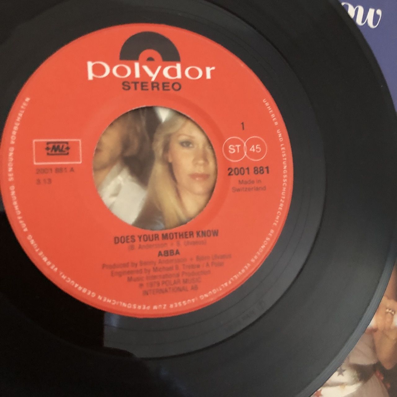 Dischi in vinile: ABBA Schweizer Single Does Your Mother Know Hit Vinyl – Usato da Wettingen venduto da ABBA-Retro 1
