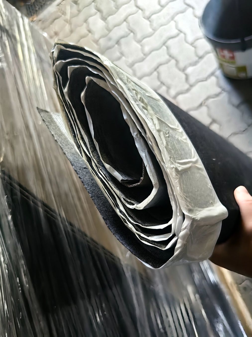 Sanitär: Bitumen Dichtbahn Reste 1,75m – Gebraucht aus Ormalingen von sopra_energie 1
