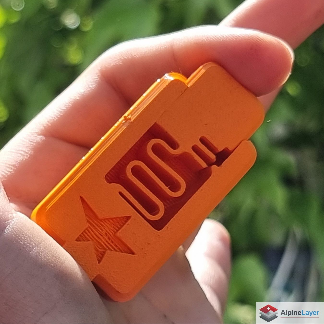 Giochi: Antistress Button Click Fidget Toy 3D Printed Orange – Nuovo (secondo la descrizione) da Losone venduto da AlpineLayer 2