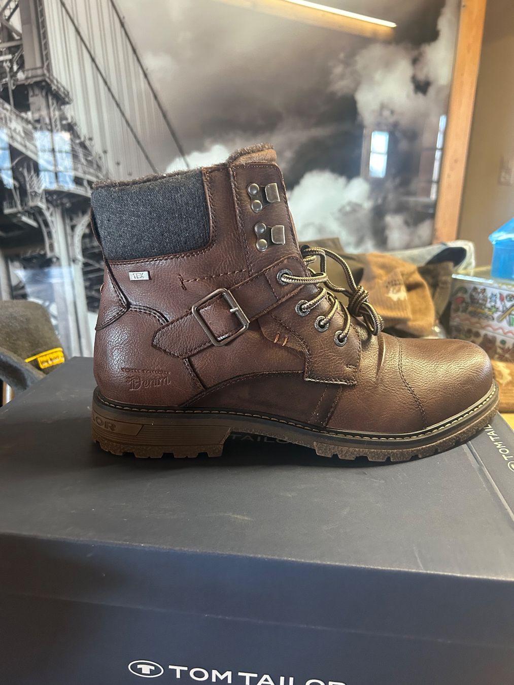 Tom Tailor Scarpe da uomo: Tom tailor bottines hommes – Nuovo e nell'imballaggio originale da Val-d'Illiez venduto da Dombou