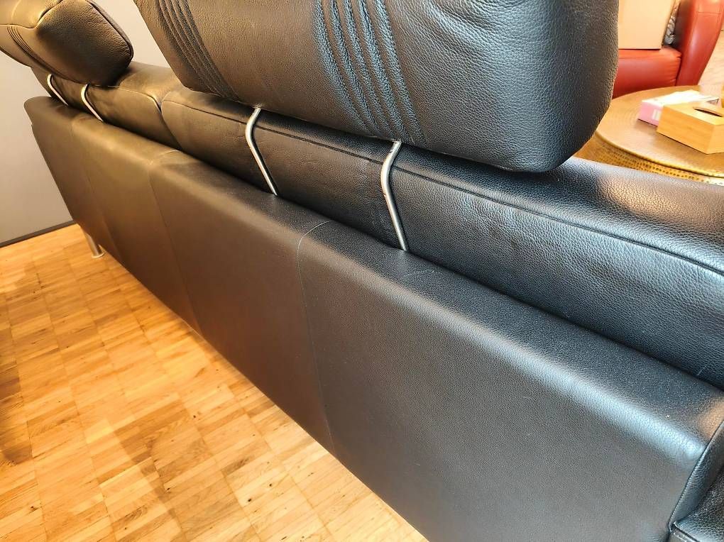 Sofas: Design 4er Ledersofa schwarz, Modell Chillout – Gebraucht aus dulliken von Iwan2004 3