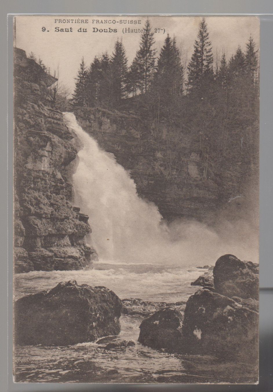 Cartoline postali: Carte Le Saut du Doubs circulé 1915 – Usato da Boécourt venduto da Denteles66
