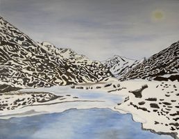 Bündner Bergbild (Ölgemälde)