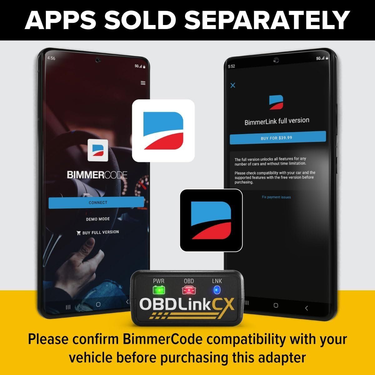 Accessori per altri veicoli: OBD2 Bluetooth 5.1 Adapter BMW Mini Bimmercode iOS Android – Nuovo e nell'imballaggio originale da St. Gallen venduto da VerkaufsMaus50 4