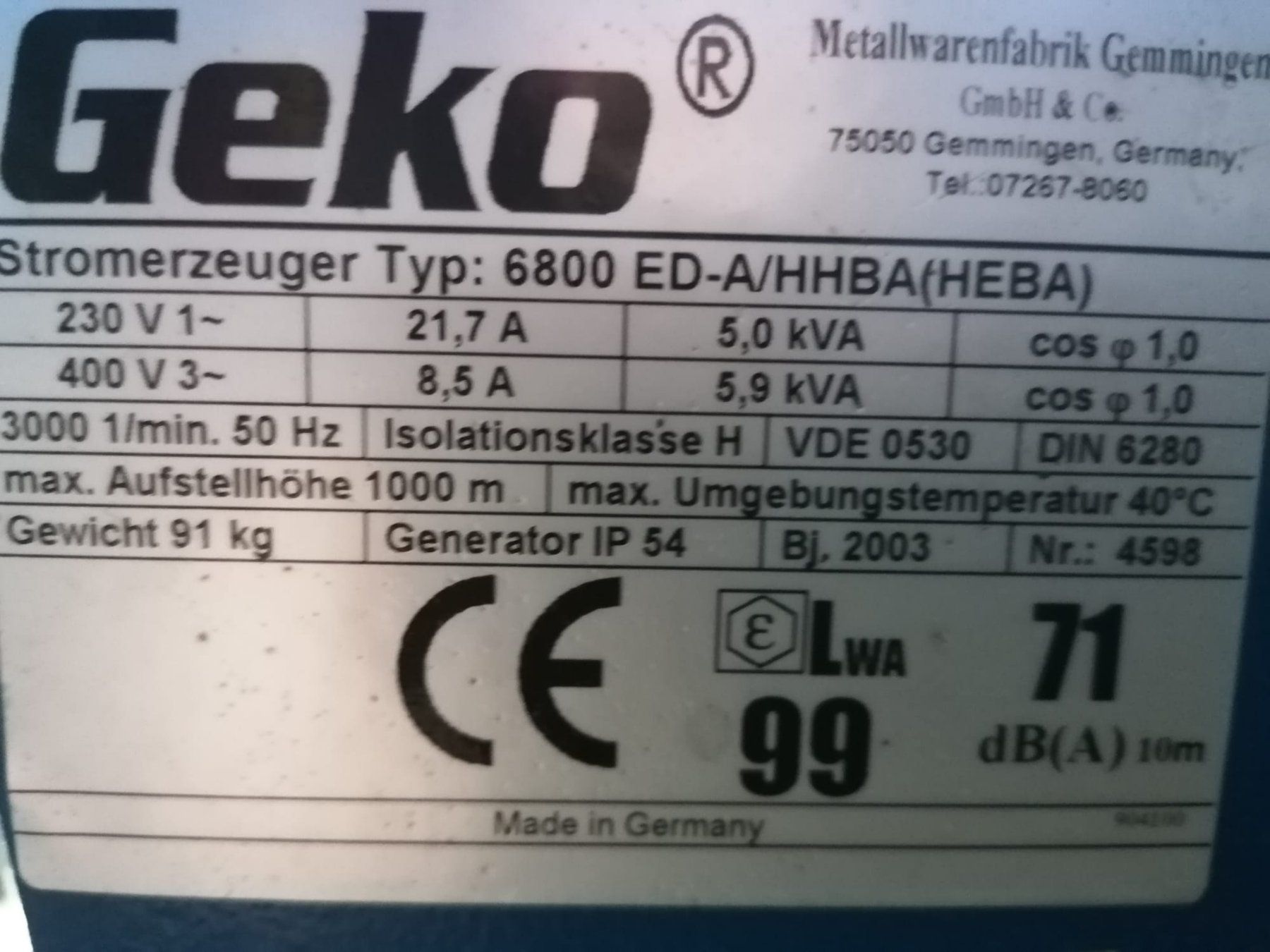 Honda Generatori di corrente: Notstromaggregat Benzin – Usato da Trubschachen venduto da ChriZ81 1