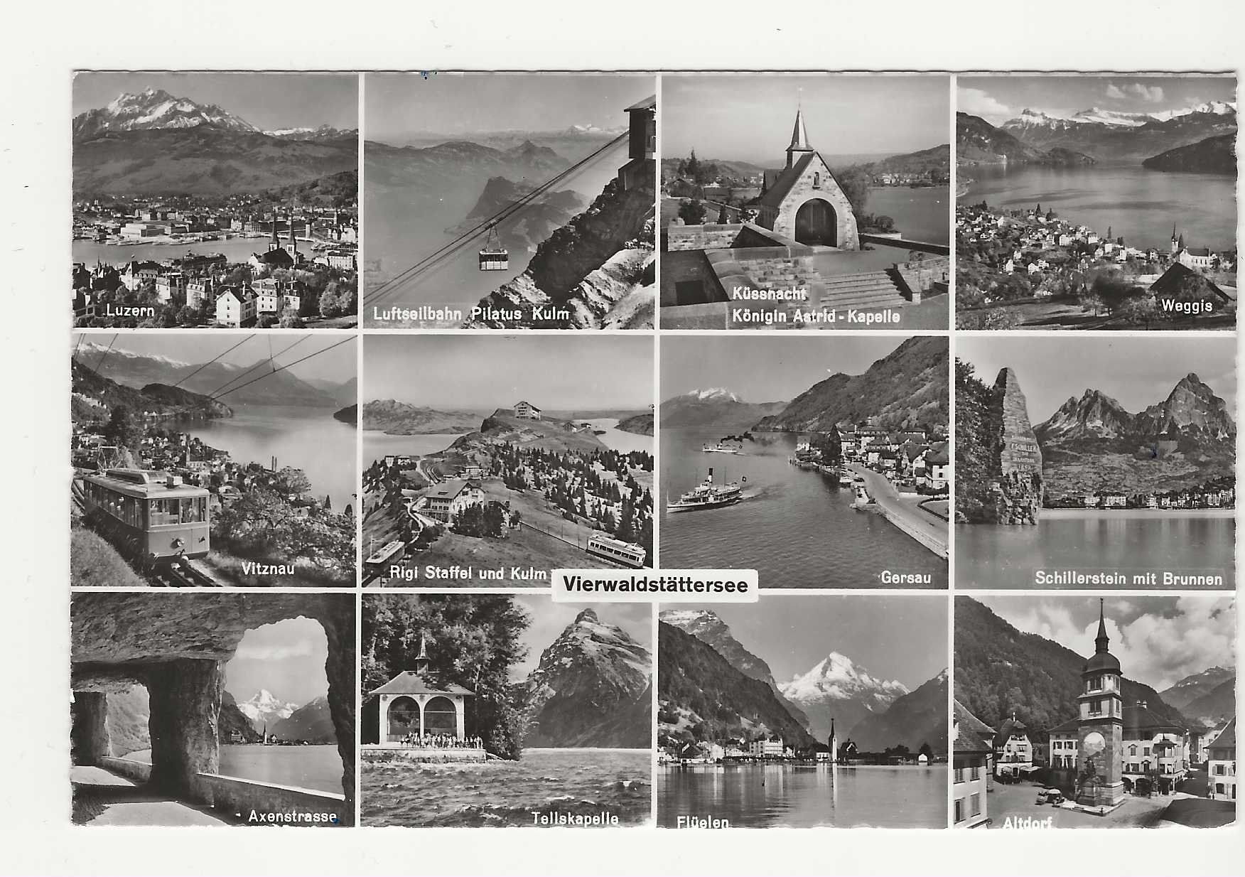 Cartoline postali: VIERWALDSTÄTTERSEE    MBK   1962 – Usato da Küttigen venduto da rolypo