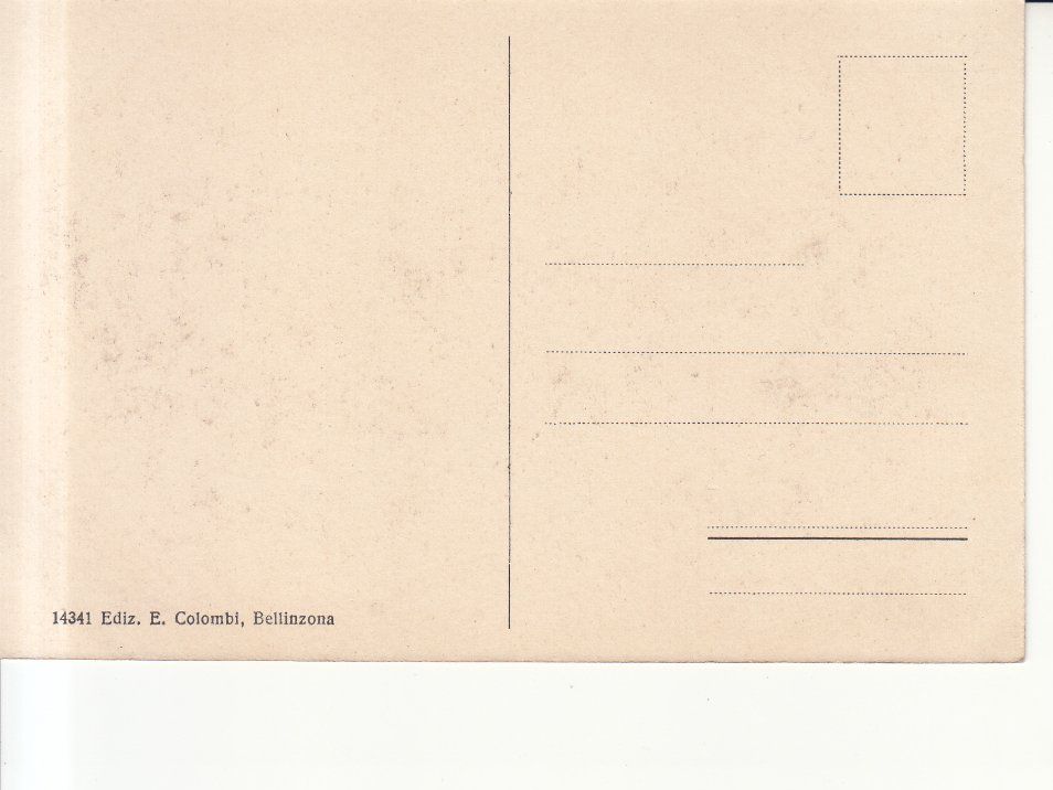 Cartoline postali: Bellinzona ca. 1925 – Usato da Bürglen TG venduto da StampGraf 1