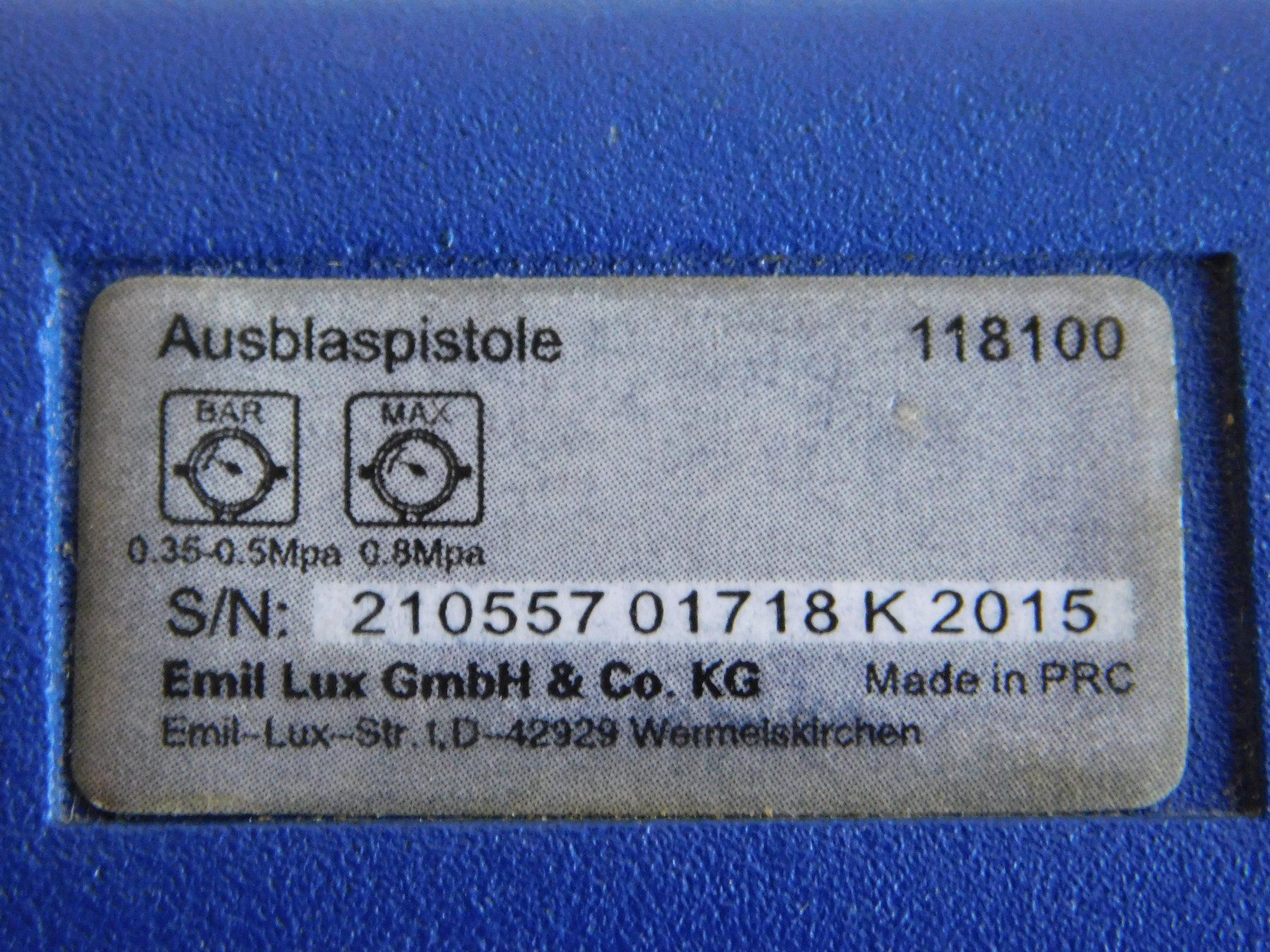 Lux Tutti gli attrezzi: Ausblaspistole ohne Düse – Usato da Strengelbach venduto da Wedi73 3