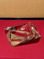 Vintage Crystal Ashtray - Geometric Design - Collectible