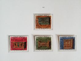 1987 Pro Patria Satz Ersttag Vollstempel mit Gummi