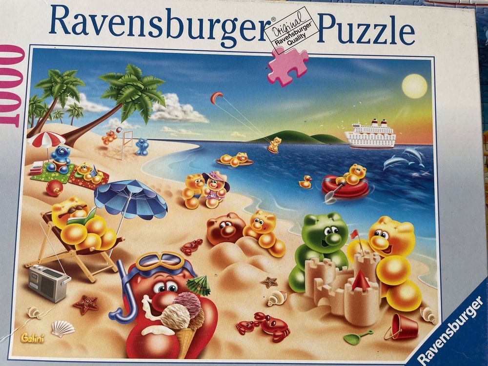 1000-Teile-Puzzle 'Strand-Sommer-Muschel' – Buntes Korallenriff Mit Sonnenuntergang, 60,7x60,7 Cm