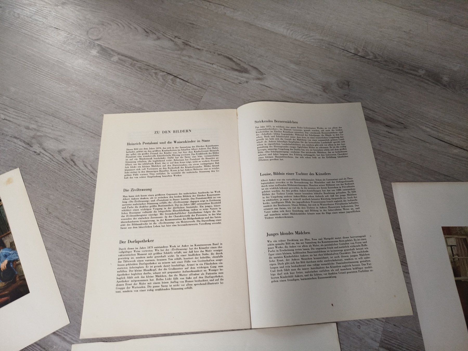Dipinti: Albert Anker 2 Kunstmappen farbige Drucke & Beschrieb – Usato da Glashütten venduto da lightmoon 5