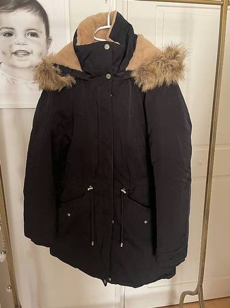 Winterparka ONLY Damen Schwarz Teddyfutter Gr M
