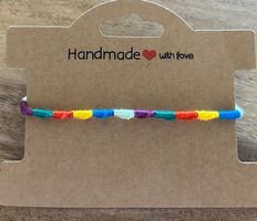 Regenbogen Armband / Rainbow Friendship Bracelet  - Handmade