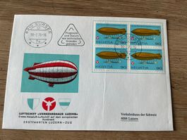 Luftschiff Luzern Brief, Ersttagsbrief 1976