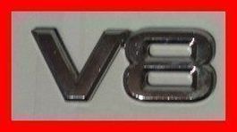V8 V 8 Aufkleber Batch Aufkleber Chrom USA Auto Motor Audi