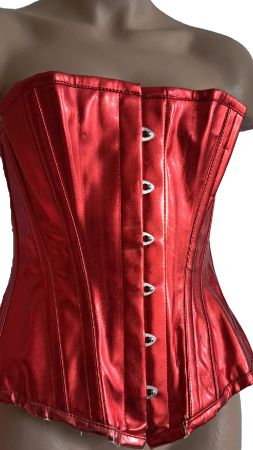 Lack Korsett in rot von Somnia Luna Gr. S