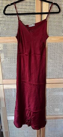 Kleid Bordeaux für Damen Grösse 40 100% Viskose