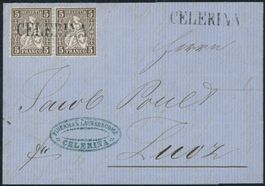 GR Celerina - Stabstempel - Sitzende Helvetia - Brief - MeF
