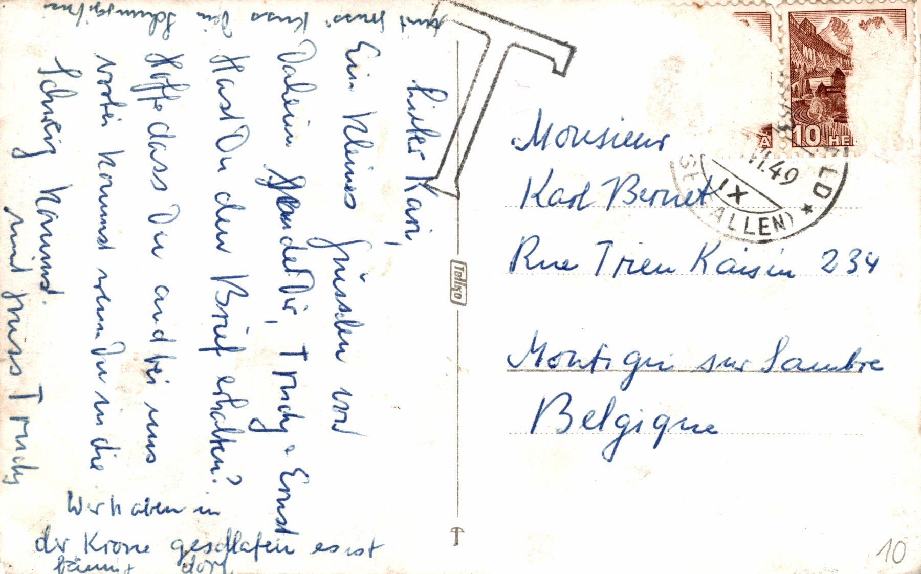 Cartoline postali: Gommiswald. Pfarrkirche St. Jakobus – Usato da Bronschhofen venduto da Astore 1
