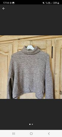 vero moda brown turtleneck sweater grösse m