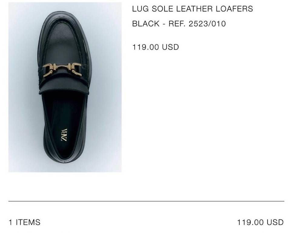 Zara Scarpe da donna: Zara Leder Loafers – Usato da Dietikon venduto da Prelovedpearls 4