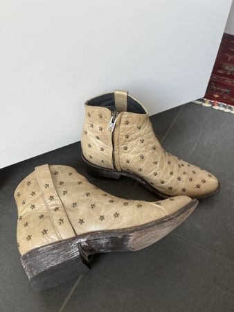 Mexicana Westernstiefel Leder Gr.36-37 mit Nieten Sterne