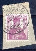 AUF FRAGMENT HELVETIA BRUSTBILD 15 RP GEST. 1911 -31