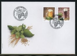 2019, FDC, Sondermarken Bierbraukunst (Nr. 1747–1748)