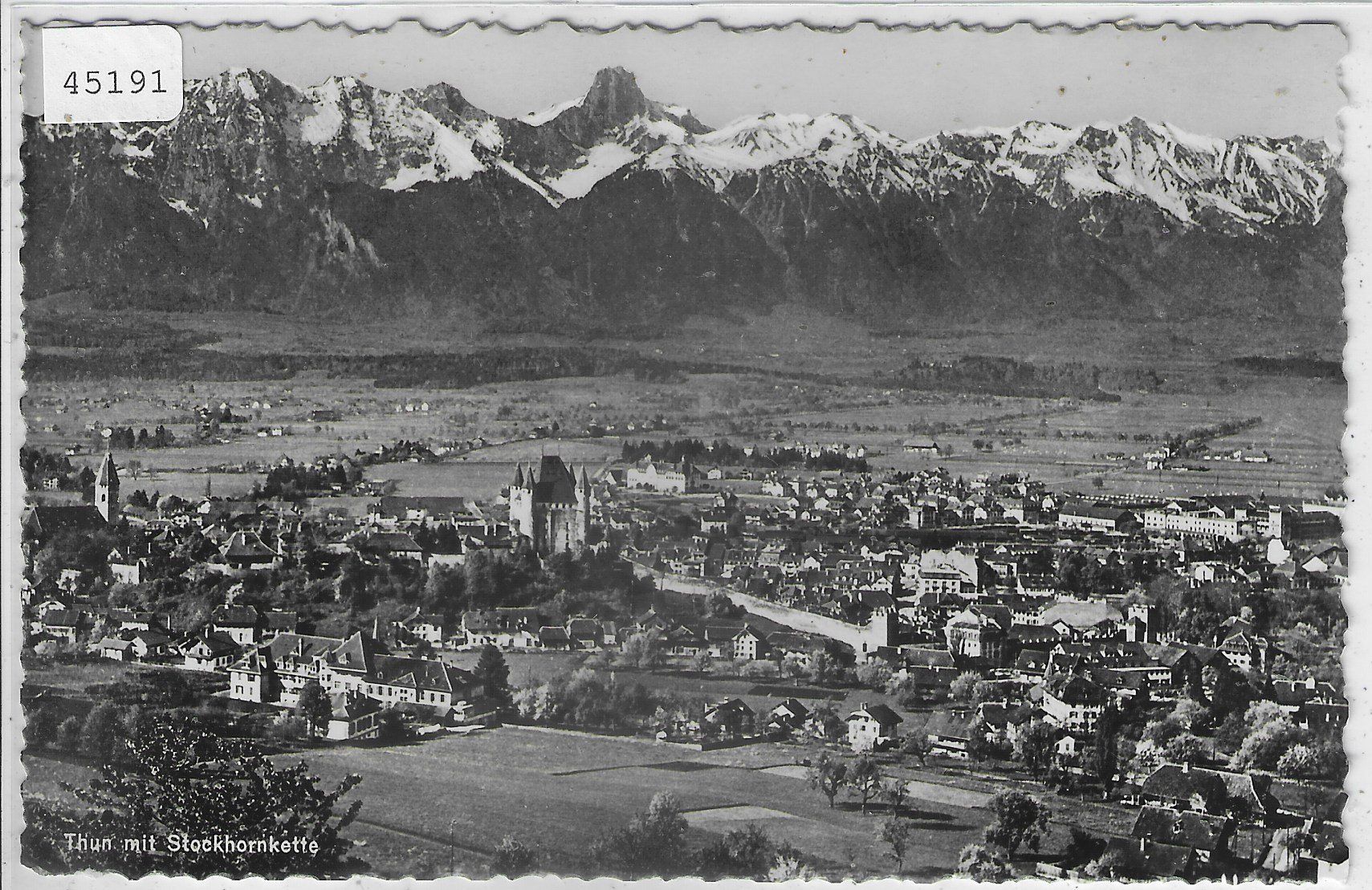 Cartoline postali: Thun - Generalansicht – Usato da Ettingen venduto da Kartenplanet