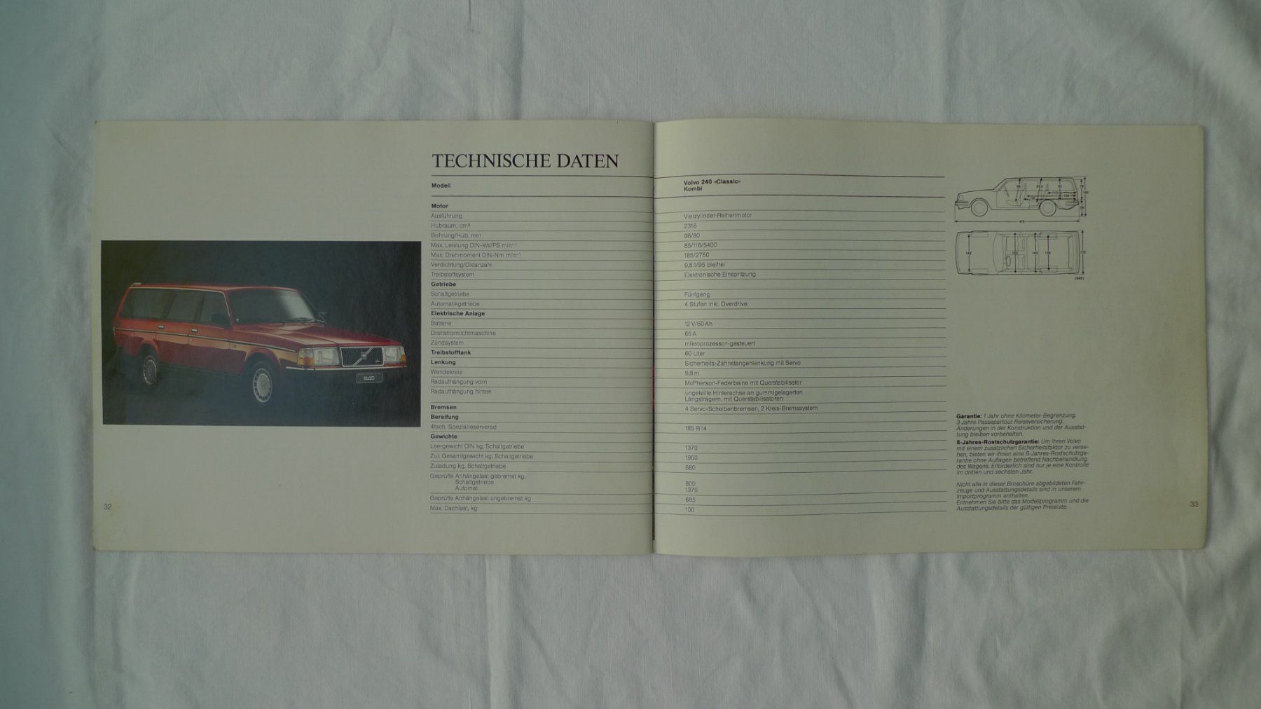 Volvo Documents: Autoprospekt VOLVO 240 von 1992 – D'occasion à Winterthur par Sacramons 7